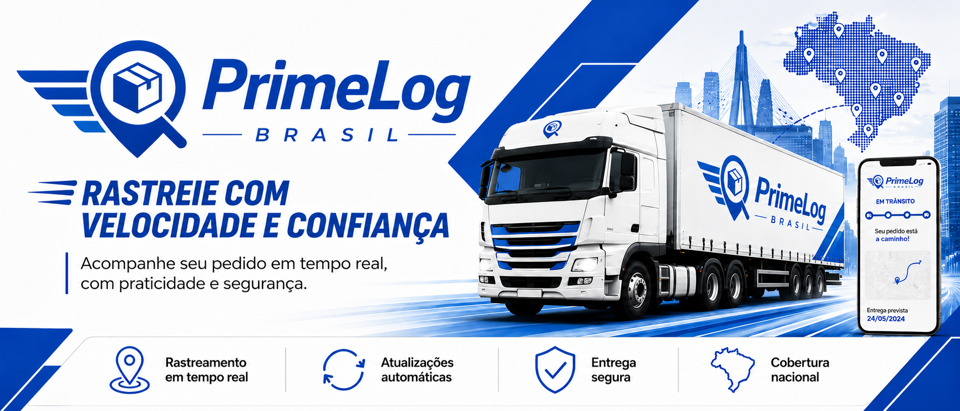 PrimeLog Brasil — Rastreie com velocidade e confiança